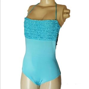BCBG Max Azria Swim One Piece Swimsuit Blue